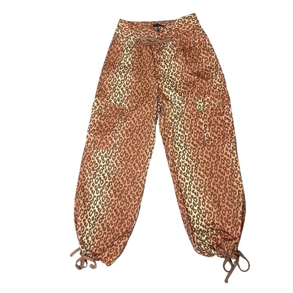 Venus Leopard Cheetah Animal Print Cargo Pants - Picture 4 of 16